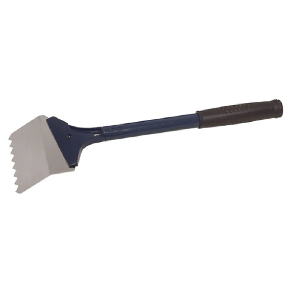 7.88 Inch Ribbed Griddle Grill Scraper Manual Tool Stainless Steel